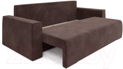 Диван Mebel-Ars Еврокнижка Манхэттен (велюр молочный шоколад НВ-178/13)