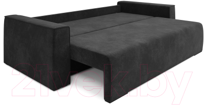 Диван Mebel-Ars Еврокнижка Манхэттен (велюр черный НВ-178/17)