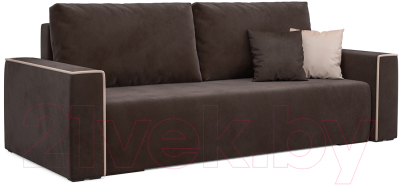 Диван Mebel-Ars Еврокнижка Манхэттен (кордрой коричневый) - фото