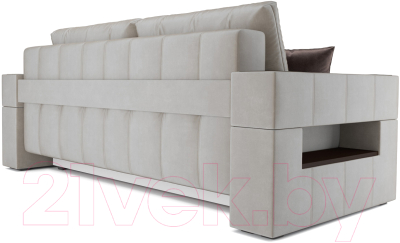 Диван Mebel-Ars Еврокнижка Венеция (бархат бежевый/Star Velvet 6 Light Beige)