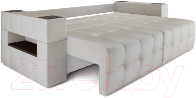 Диван Mebel-Ars Еврокнижка Венеция (бархат бежевый/Star Velvet 6 Light Beige)