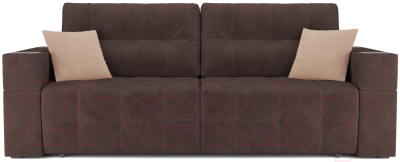 Диван Mebel-Ars Еврокнижка Венеция (велюр молочный шоколад НВ-178 13)