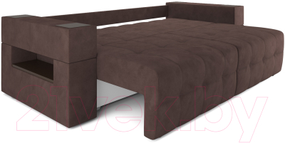Диван Mebel-Ars Еврокнижка Венеция (велюр молочный шоколад НВ-178 13)