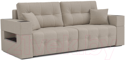Диван Mebel-Ars Еврокнижка Венеция (бежевая рогожка) - фото