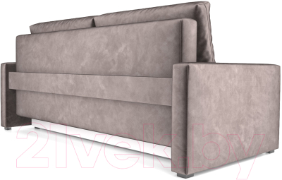 Диван Mebel-Ars Еврокнижка Поло (бархат серо-шоколадный/Star Velvet 60 Cofee)