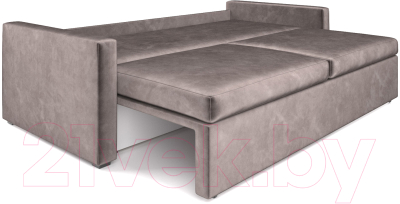 Диван Mebel-Ars Еврокнижка Поло (бархат серо-шоколадный/Star Velvet 60 Cofee)