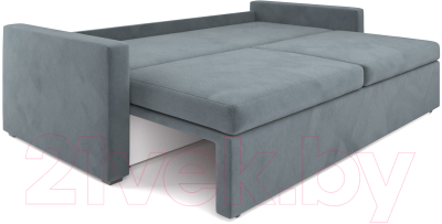 Диван Mebel-Ars Еврокнижка Поло (велюр серо-синий HB-178 26)