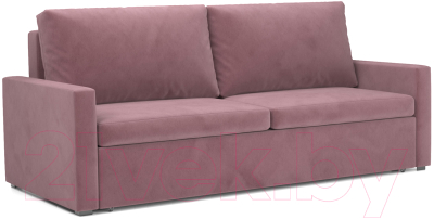 Диван Mebel-Ars Еврокнижка Поло (велюр пудра НВ-178 18) - фото