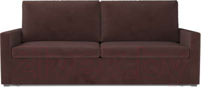 Диван Mebel-Ars Еврокнижка Поло (велюр шоколад HB-178 16)