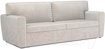 Диван Mebel-Ars Еврокнижка Оскар (бархат бежевый/Star Velvet 6 Light Beige) - фото