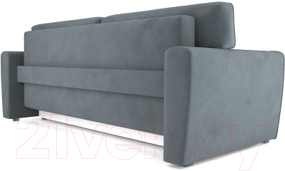 Диван Mebel-Ars Еврокнижка Оскар (велюр серо-синий HB-178 26)