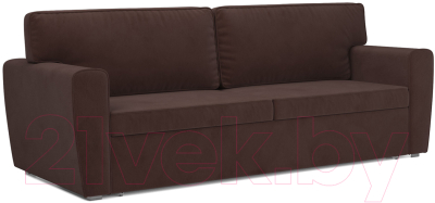 Диван Mebel-Ars Еврокнижка Оскар (велюр шоколад HB-178 16) - фото