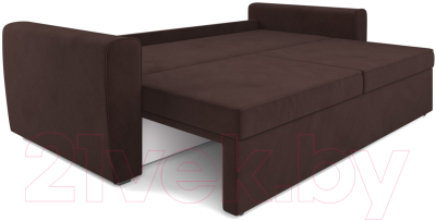 Диван Mebel-Ars Еврокнижка Оскар (велюр шоколад HB-178 16)