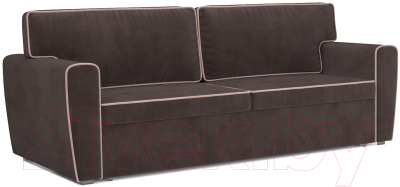 Диван Mebel-Ars Еврокнижка Оскар (кордрой коричневый) - фото