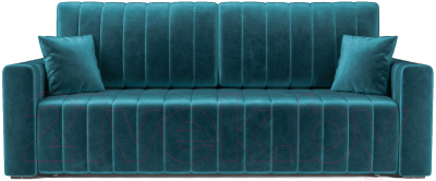 Диван Mebel-Ars Еврокнижка Лондон (бархат сине-зеленый/Star Velvet 43 Black Green)