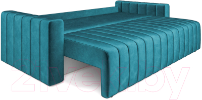 Диван Mebel-Ars Еврокнижка Лондон (бархат сине-зеленый/Star Velvet 43 Black Green)