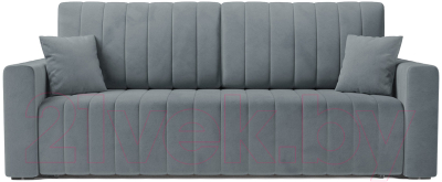 Диван Mebel-Ars Еврокнижка Лондон (велюр серо-синий НВ-178/26)