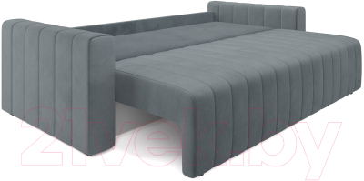 Диван Mebel-Ars Еврокнижка Лондон (велюр серо-синий НВ-178/26)