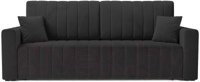 Диван Mebel-Ars Еврокнижка Лондон (велюр черный НВ-178/17)