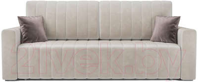 Диван Mebel-Ars Еврокнижка Лондон (бархат бежевый/Star Velvet 6 Light Beige)