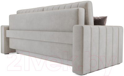 Диван Mebel-Ars Еврокнижка Лондон (бархат бежевый/Star Velvet 6 Light Beige)