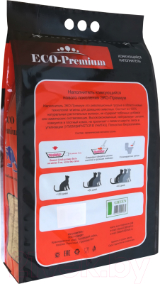 Наполнитель для туалета Eco-Premium Green