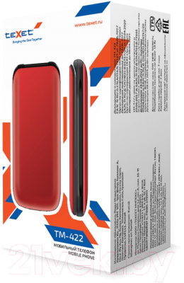 Мобильный телефон Texet TM-422