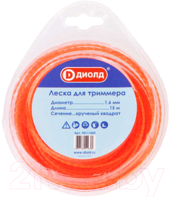 Леска для триммера Диолд 90111009 - фото