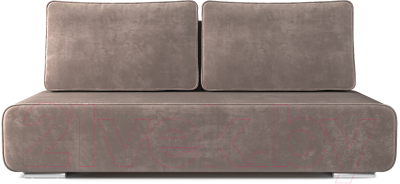 Диван Mebel-Ars Еврокнижка Марк (бархат серо-шоколадный/Star Velvet 60 Cofee)