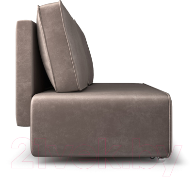 Диван Mebel-Ars Еврокнижка Марк (бархат серо-шоколадный/Star Velvet 60 Cofee)