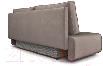 Диван Mebel-Ars Еврокнижка Марк (бархат серо-шоколадный/Star Velvet 60 Cofee)