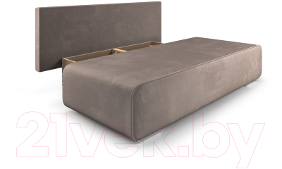 Диван Mebel-Ars Еврокнижка Марк (бархат серо-шоколадный/Star Velvet 60 Cofee)