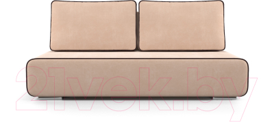 Диван Mebel-Ars Еврокнижка Марк (кордрой бежевый/кордрой коричневый)