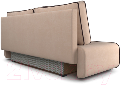 Диван Mebel-Ars Еврокнижка Марк (кордрой бежевый/кордрой коричневый)