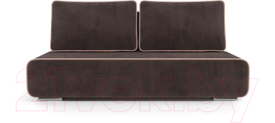 Диван Mebel-Ars Еврокнижка Марк (кордрой коричневый/кордрой бежевый)
