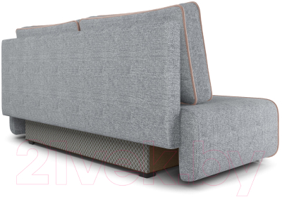 Диван Mebel-Ars Еврокнижка Марк (рогожка серая/кордрой бежевый)
