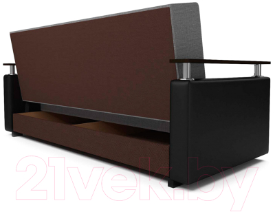 Диван Mebel-Ars Книжка (рогожка серая)