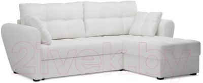Диван угловой Mebel-Ars Амстердам (экокожа белая) - фото