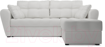 Диван угловой Mebel-Ars Амстердам (экокожа белая)