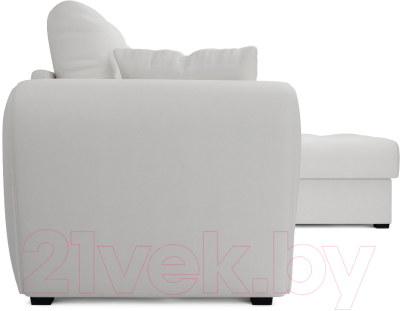 Диван угловой Mebel-Ars Амстердам (экокожа белая)