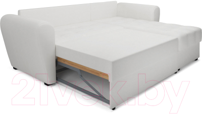 Диван угловой Mebel-Ars Амстердам (экокожа белая)