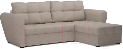 Диван угловой Mebel-Ars Амстердам Эконом (рогожка бежевый) - фото
