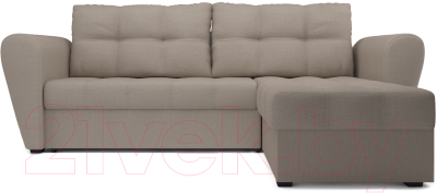 Диван угловой Mebel-Ars Амстердам Эконом (рогожка бежевый)
