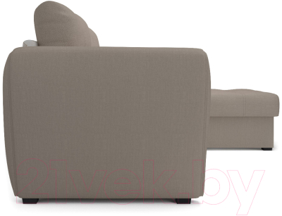 Диван угловой Mebel-Ars Амстердам Эконом (рогожка бежевый)