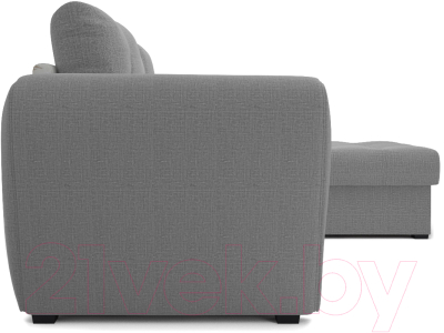 Диван угловой Mebel-Ars Амстердам Эконом (рогожка серый)
