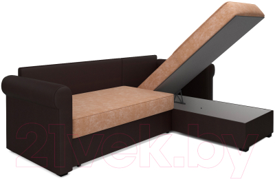 Диван угловой Mebel-Ars Рейн (кордрой бежевый)