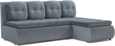 Диван угловой Mebel-Ars Кормак HB-178 26 (велюр серо-синий) - фото