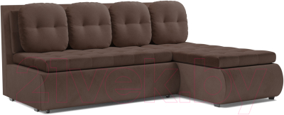 Диван угловой Mebel-Ars Кормак НВ-178 13 (велюр молочный шоколад) - фото