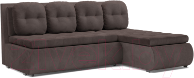 Диван угловой Mebel-Ars Кормак (кордрой коричневый) - фото