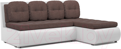 Диван угловой Mebel-Ars Кормак (рогожка шоколад) - фото